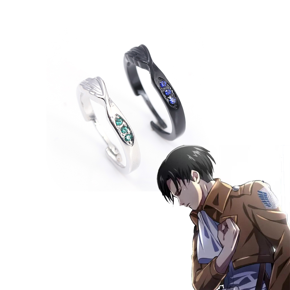 Levi Jewelry & Watches Inc - Anime Titan Yüzükler Anime Karakter Eren