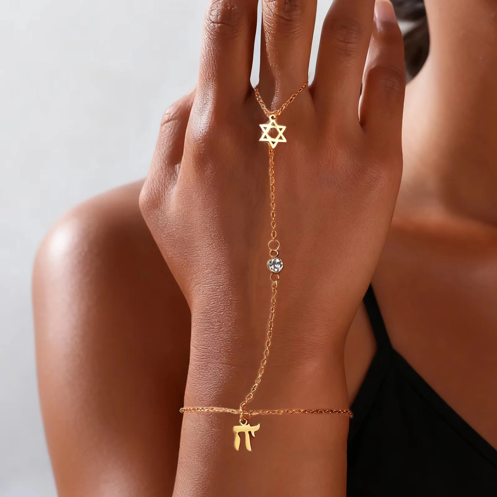 Jewelry & Watches Spółka Z Ograniczoną Odpowiedzialnością Sp Z Oo - Yahudi Davut Yıldızı İbranice Harfi Chai