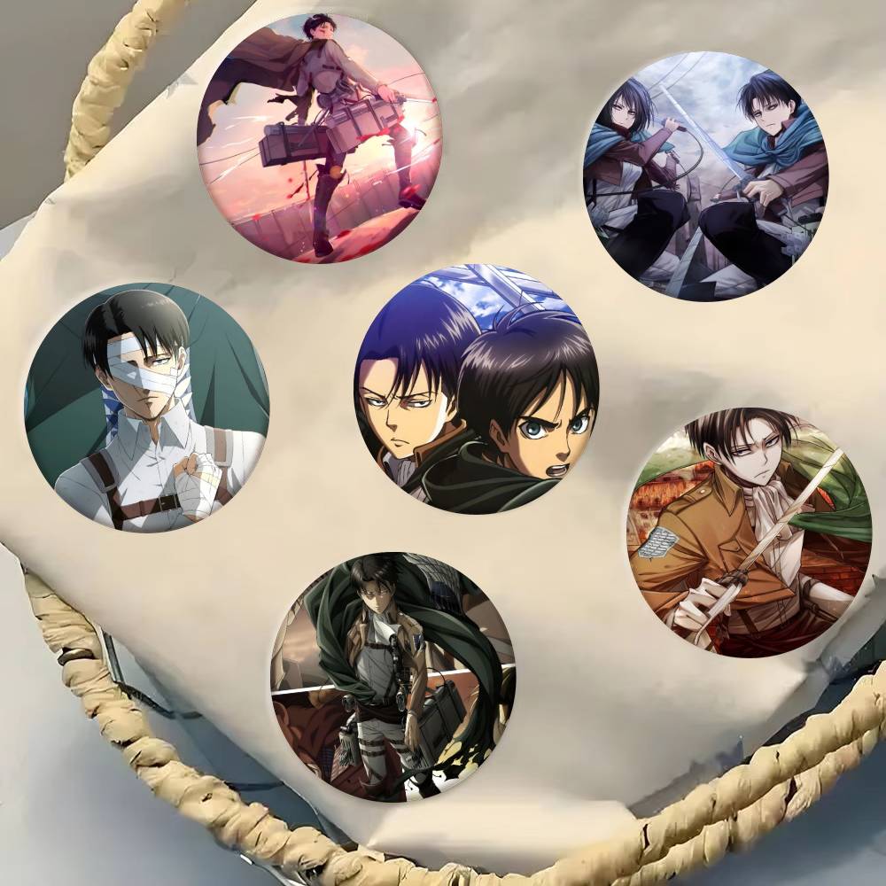 Levi Jewelry & Watches Inc - Anime Titan Levi Ackerman Rozeti Teneke