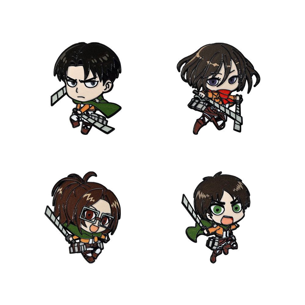 Levi Jewelry & Watches Inc - 4 adet Survey Corps Emaye Rozet