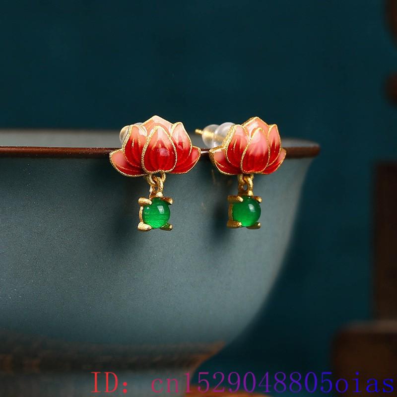 Yeşil Gerçek Yeşim Lotus Küpe  - Luxury Gifts Jewelry & Watches Namfleg Mostar incelemesi ve fiyatı