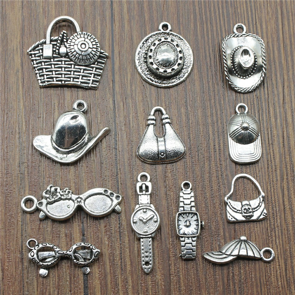 20 adet / grup Şapka Charms Gü - Jewelry Making Watches incelemesi ve fiyatı